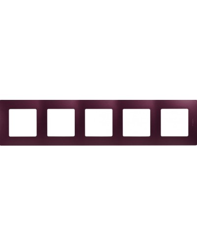 Рамка 5 постов Etika сливовый Legrand 672565 в Ачинске Аксессуары для кабель-канала Pintop.ru
