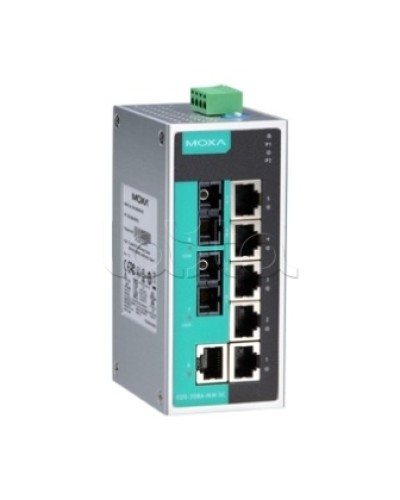 Коммутатор неуправляемый промышленный 8-портовый Moxa EDS-208A-SS-SC в Ачинске Коммутаторы Pintop.ru