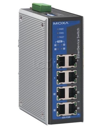 Коммутатор неуправляемый промышленный 8-портовый Moxa EDS-308-T в Ачинске Коммутаторы Pintop.ru