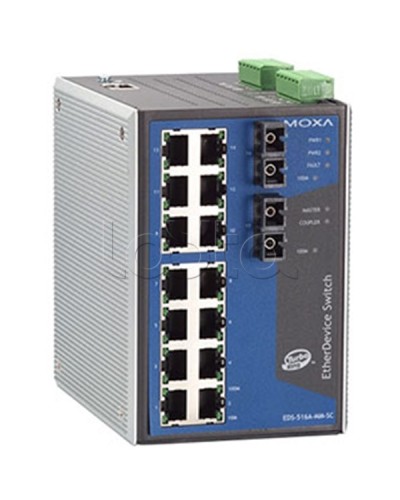 Коммутатор управляемый промышленный 16-портовыйMoxa EDS-516A-MM-SC в Ачинске Коммутаторы Pintop.ru