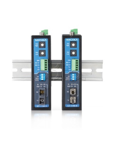 Конвертор RS-232/422/485 в оптику SC Moxa ICF-1150-S-SC в Ачинске Дополнительное оборудование для ОПС Pintop.ru