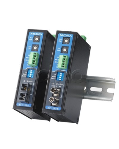Конвертор RS-232/422/485 в оптику MM (ST)Moxa ICF-1150I-M-ST-T в Ачинске Дополнительное оборудование для ОПС Pintop.ru