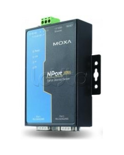 Сервер 2-портовый RS-232/422/485 в Ethernet Moxa NPort 5250A-T в Ачинске Дополнительное оборудование для ОПС Pintop.ru