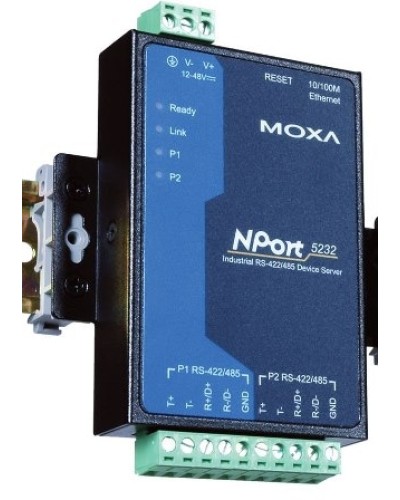 Сервер 2-портовый RS-422/485 в Ethernet Moxa NPort 5232 в Ачинске Дополнительное оборудование для ОПС Pintop.ru