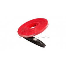 NIKOMAX (NMC-CTV05M-09-RL-RD) - Стяжка-липучка NIKOMAX нарезаемая, в рулоне 5м, ширина 9мм, красная