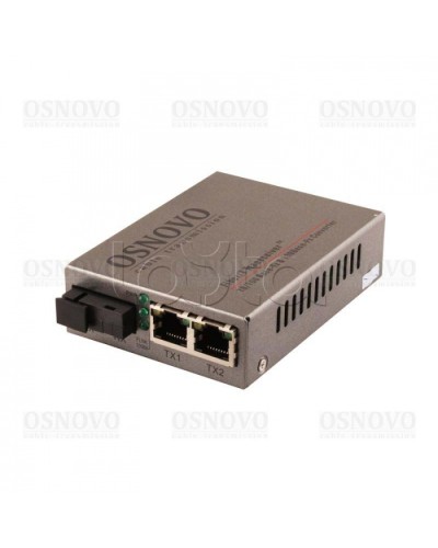 Медиаконвертер Fast Ethernet OSNOVO OMC-100-21S5a в Ачинске Медиаконвертеры Pintop.ru