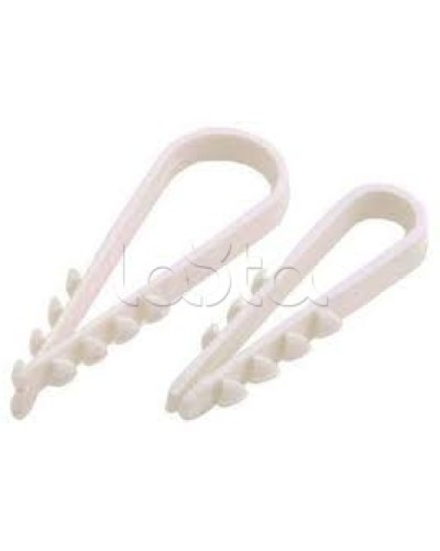 Дюбель-хомут 5-10 белый (100шт/уп) PROCONNECT 07-4501-2 в Ачинске Стяжки-хомуты Pintop.ru