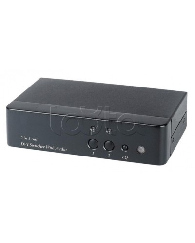 Коммутатор DVI и аудио сигналов SC&T DS02A в Ачинске Видеоусилители, Модуляторы, Делители Pintop.ru