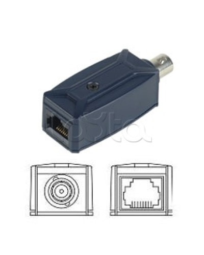 Удлинитель Ethernet, пассивный по коаксиальному кабелю SC&T IP01 в Ачинске Видеоусилители, Модуляторы, Делители Pintop.ru