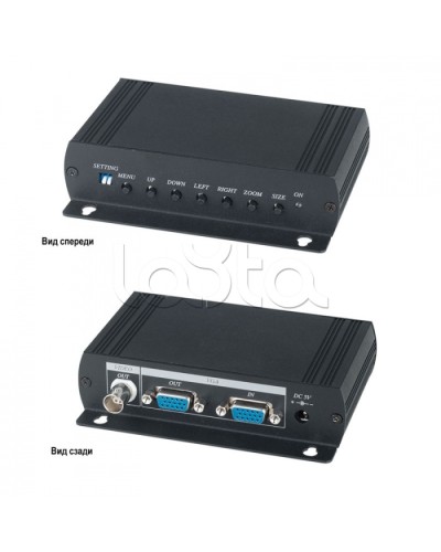 Преобразователь VGA- видеосигнала в аналоговый видеосигнал SC&T VC01 в Ачинске Видеоусилители, Модуляторы, Делители Pintop.ru