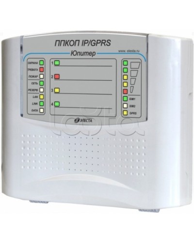 Элеста Юпитер-1431 (ППКОП Юпитер-4 IP/GPRS, пластик. корпус) в Ачинске Приемно-контрольные приборы Pintop.ru