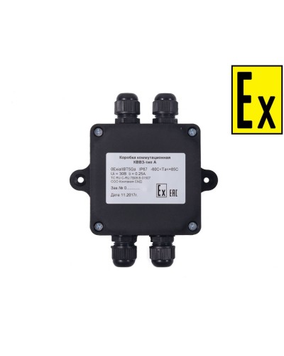 Коробка Эрвист КВМК Exi - П 101004 в Ачинске Комутационные взрывозащищенные коробки Pintop.ru
