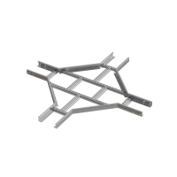 Х-разветвитель лестничный 50х400х1,2 мм INOX304 N КМ-Профиль (LXD50-400-1.2 INOX304 N)