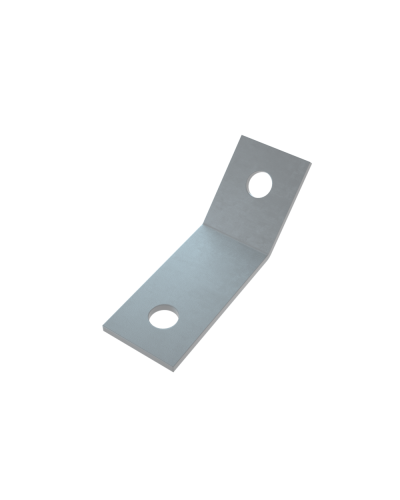 Уголок 45 гр. (2 отверстия) HD КМ-Профиль (USG45-2 HD) в Ачинске Аксессуары для лотков Pintop.ru