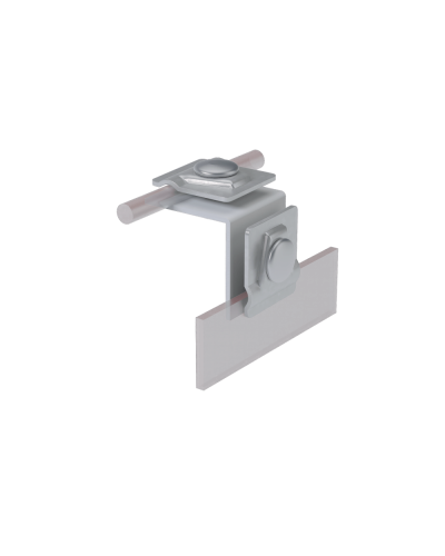 Фальцевый держатель H50 мм для прутка Ø 5-10 мм HD КМ-Профиль (FD-H50-D5-10 HD) в Ачинске Монтажные материалы Pintop.ru