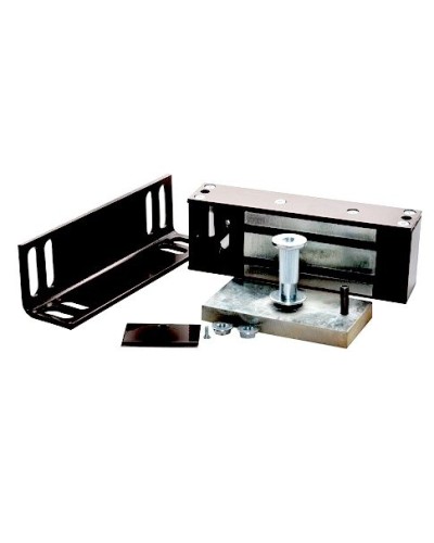 Замок электромагнитный Олевс М2-400 с уголком черный в Ачинске Электромагнитные замки Pintop.ru