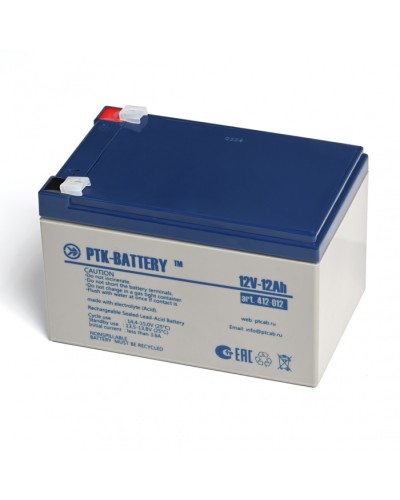 Аккумулятор свинцово-кислотный ПожТехКабель PTK-BATTERY АКБ 12V - 12Ah в Ачинске Электротехническое оборудование Pintop.ru
