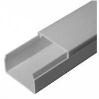 Кабель-канал серый RAL 7035 2-й замок в п/э 40х25 (30м/уп) Промрукав (PR03.0075)