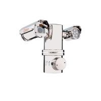 Взрывозащищенный термокожух на поворотной платформе для IP видеокамеры с ИК подсветкой. Напряжение питания: 24 VDC/VAC