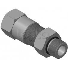 Кабельный ввод с резьбой G1/2 мм для прокладки кабеля в металлорукаве РЗ-ЦП-12, с уплотнением кабеля и проходным диаметром кабеля d=6-10 мм Спектрон КВМ-12/10-Н-G1/2