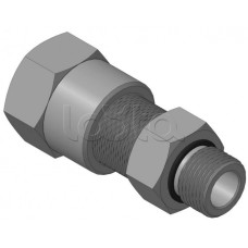 Кабельный ввод с резьбой G1/2 мм для прокладки кабеля в металлорукаве РЗ-ЦП-15, с уплотнением кабеля и проходным диаметром кабеля d=8-12 мм Спектрон КВМ-15/12-Н-G1/2