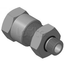 Кабельный ввод с резьбой G1/2 мм для прокладки кабеля в металлорукаве РЗ-ЦП-20, с уплотнением кабеля и проходным диаметром кабеля d=8-12 мм Спектрон КВМ-20/12-М-G1/2