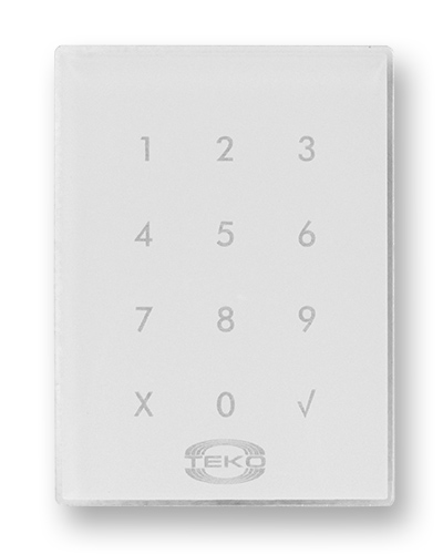 Клавиатура сенсорная Теко Астра-КТМ-С (белая) в Ачинске Радиоканальные системы безопасности Теко Pintop.ru