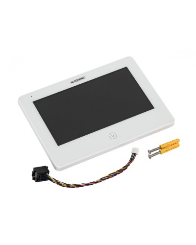Монитор видеодомофон AccordTec AT-VD 770W WH в Ачинске Абонентские IP устройства Pintop.ru