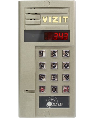 Блок вызова для совместной работы с БУД-302 VIZIT БВД-343F в Ачинске Блоки вызова многоабонентные Pintop.ru