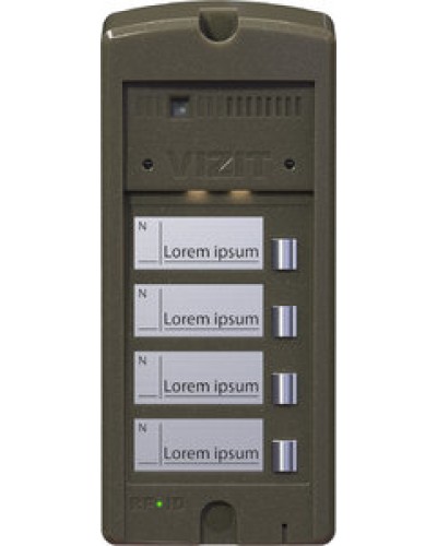 Панель вызова Vizit БВД-306CP-4 в Ачинске Многоабонентные устройства Pintop.ru