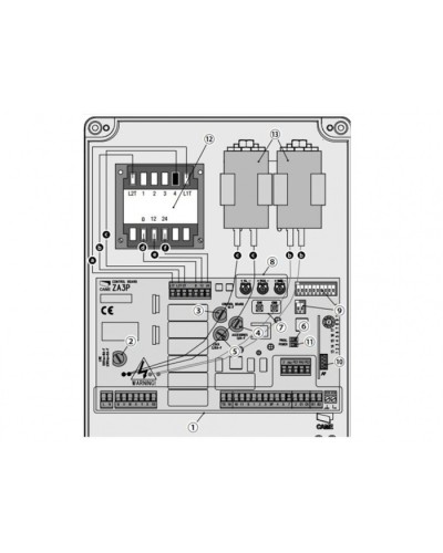 Блок управления для приводов распашных ворот Came 002ZA3P в Ачинске Автоматизация ворот Pintop.ru