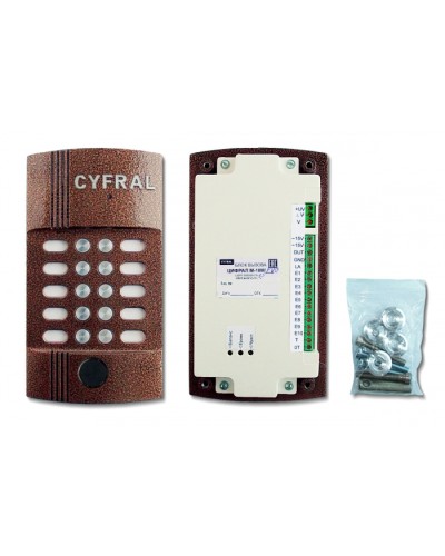 Блок вызова видеодомофона на 10 абонентов Цифрал M-10M/PVC в Ачинске Блоки вызова многоабонентные Pintop.ru