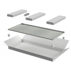 ITK LINEA N Дверь металлическая 600мм шкафа 42U сер. (LN35-42U6X-DM)