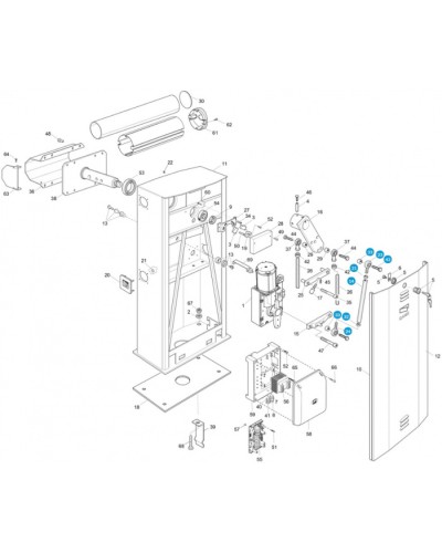 Рычаг соединительный Came 119RIG043 в Ачинске Запчасти для шлагбаумов и автоматики Pintop.ru