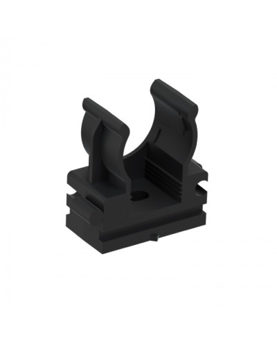 CFQ16 Держатель (клипса) для труб, для монтажного пистолета D16мм, цвет чёрный (10шт) Экопласт (41516-10BL) в Ачинске Держатели, клипсы, скобы Pintop.ru