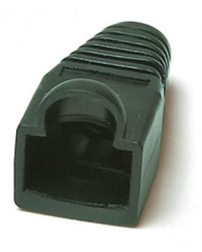 Изолирующий колпачок для разъемов RJ-45, черный (10 шт.) Hyperline BOOT-BK-10 в Ачинске Коннекторы и разъемы Pintop.ru
