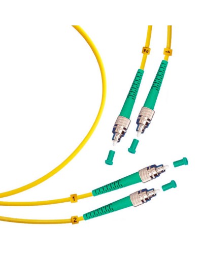 Шнур оптический duplex FC/APC-FC/APC 9/125 sm 25м LSZH Cabeus FOP(d)-9-FC/APC-FC/APC-25m в Ачинске Патч-корды оптические Pintop.ru