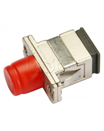 Соединитель проходной SC-FC, MM(для многомодового кабеля), simplex Cabeus SC-FC-MM в Ачинске Проходные адаптеры и розетки оптические Pintop.ru