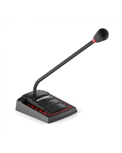 Пульт громкого оповещения на 60 Ватт STELBERRY F-700 в Ачинске Микрофонные консоли и микрофоны Pintop.ru