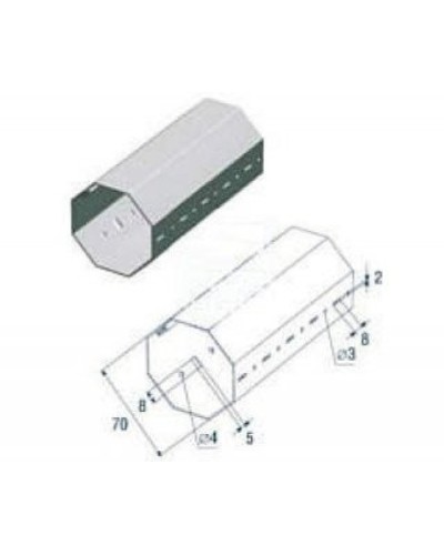 Выходной фланец G12000 Came 119RIG112 в Ачинске Запчасти для шлагбаумов и автоматики Pintop.ru