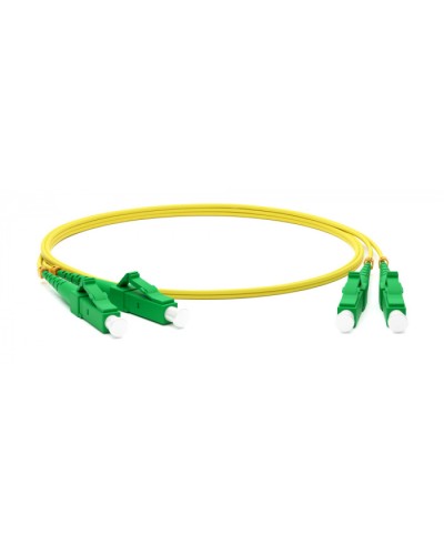 Патч-корд волоконно-оптический одномодовый SM 9/125 (OS2), LC/APC-LC/APC, duplex, LSZH, 5 м Hyperline FC-D2-9-LC/AR-LC/AR-H-5M-LSZH-YL в Ачинске Патч-корды оптические Pintop.ru