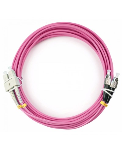 Шнур оптический duplex SC-FC 50/125 mm OM4 5м LSZH Cabeus FOP-50-OM4-SC-FC-5m в Ачинске Патч-корды оптические Pintop.ru